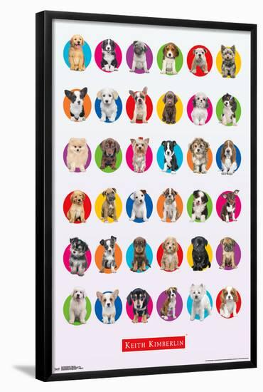 Keith Kimberlin - Puppy Grid-null-Framed Standard Poster