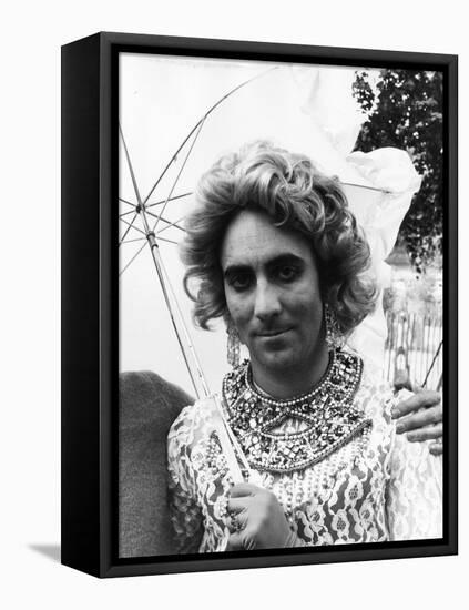 Keith Moon In Drag-null-Framed Stretched Canvas