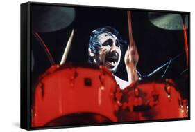 Keith Moon Red Drums-null-Framed Stretched Canvas