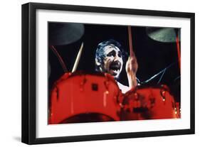 Keith Moon Red Drums-null-Framed Art Print