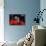 Keith Moon Red Drums-null-Mounted Art Print displayed on a wall