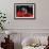 Keith Moon Red Drums-null-Framed Art Print displayed on a wall