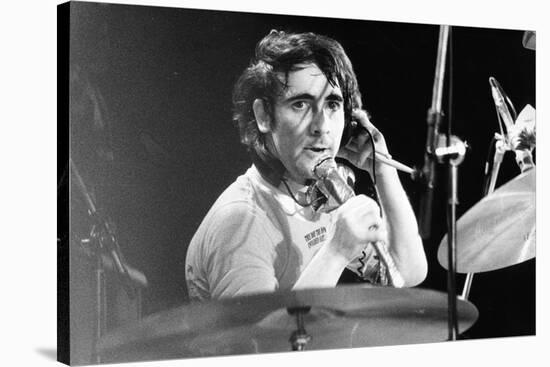 Keith Moon Singing Bell Boy-null-Stretched Canvas
