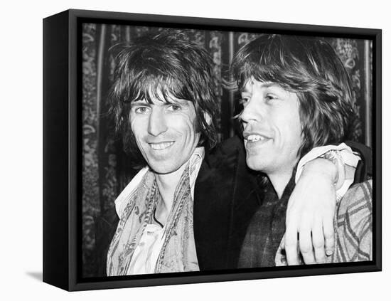 Keith Richards and Mick Jagger Celebrate-Associated Newspapers-Framed Stretched Canvas