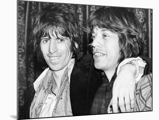 Keith Richards and Mick Jagger Celebrate-Associated Newspapers-Mounted Photo