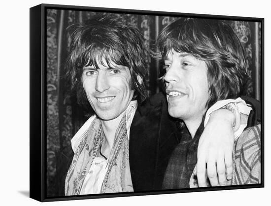 Keith Richards and Mick Jagger Celebrate-Associated Newspapers-Framed Stretched Canvas