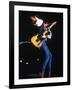 Keith Richards During a Performance by the Rolling Stones-null-Framed Premium Photographic Print