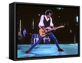 Keith Richards During a Performance by the Rolling Stones-null-Framed Stretched Canvas