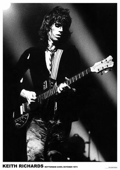 Keith Richards Rotterdam 1973-null-Lamina Framed Poster