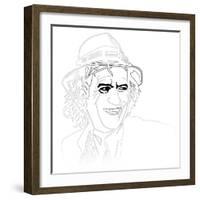 Keith Richards-Logan Huxley-Framed Art Print