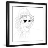 Keith Richards-Logan Huxley-Framed Art Print