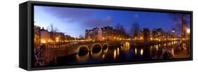 Keizergracht Canal, Leidsegracht Canal, South Holland, Amsterdam, Netherlands-Jim Engelbrecht-Framed Stretched Canvas