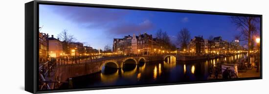 Keizergracht Canal, Leidsegracht Canal, South Holland, Amsterdam, Netherlands-Jim Engelbrecht-Framed Stretched Canvas