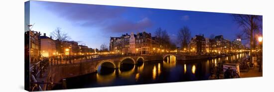 Keizergracht Canal, Leidsegracht Canal, South Holland, Amsterdam, Netherlands-Jim Engelbrecht-Stretched Canvas