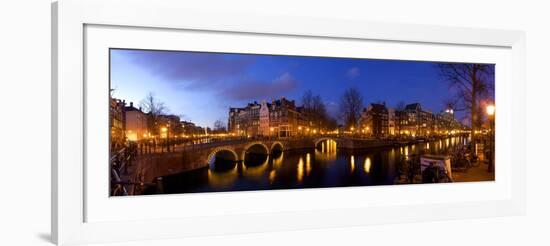 Keizergracht Canal, Leidsegracht Canal, South Holland, Amsterdam, Netherlands-Jim Engelbrecht-Framed Photographic Print