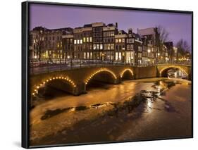 Keizergracht Icebound, Amsterdam, the Netherlands-Rainer Mirau-Framed Photographic Print