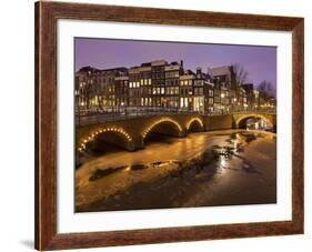 Keizergracht Icebound, Amsterdam, the Netherlands-Rainer Mirau-Framed Photographic Print