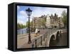 Keizersgracht, Amsterdam, Netherlands, Europe-Amanda Hall-Framed Stretched Canvas