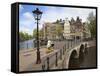 Keizersgracht, Amsterdam, Netherlands, Europe-Amanda Hall-Framed Stretched Canvas