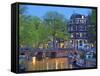 Keizersgracht, Amsterdam, Netherlands-Neil Farrin-Framed Stretched Canvas