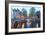 Keizersgracht and Leidsegracht Canals at Dusk, Amsterdam, Netherlands, Europe-Amanda Hall-Framed Photographic Print