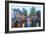 Keizersgracht and Leidsegracht Canals at Dusk, Amsterdam, Netherlands, Europe-Amanda Hall-Framed Photographic Print