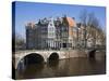 Keizersgracht Canal, Amsterdam, Netherlands, Europe-Amanda Hall-Stretched Canvas