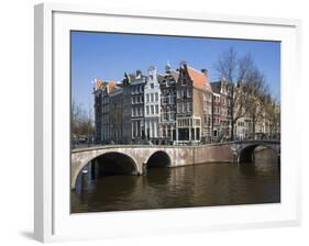 Keizersgracht Canal, Amsterdam, Netherlands, Europe-Amanda Hall-Framed Photographic Print