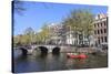 Keizersgracht Canal, Amsterdam, Netherlands, Europe-Amanda Hall-Stretched Canvas