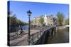 Keizersgracht Canal, Amsterdam, Netherlands, Europe-Amanda Hall-Stretched Canvas