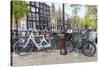Keizersgracht Canal, Amsterdam, Netherlands, Europe-Amanda Hall-Stretched Canvas