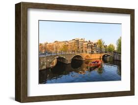 Keizersgracht Canal, Amsterdam, Netherlands, Europe-Amanda Hall-Framed Photographic Print