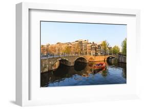 Keizersgracht Canal, Amsterdam, Netherlands, Europe-Amanda Hall-Framed Photographic Print