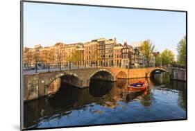 Keizersgracht Canal, Amsterdam, Netherlands, Europe-Amanda Hall-Mounted Photographic Print