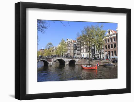 Keizersgracht Canal, Amsterdam, Netherlands, Europe-Amanda Hall-Framed Photographic Print