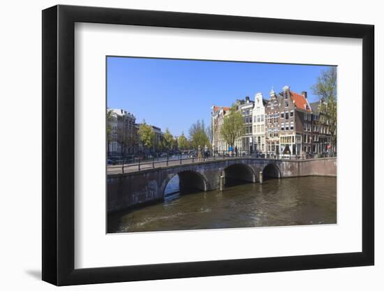 Keizersgracht Canal, Amsterdam, Netherlands, Europe-Amanda Hall-Framed Photographic Print