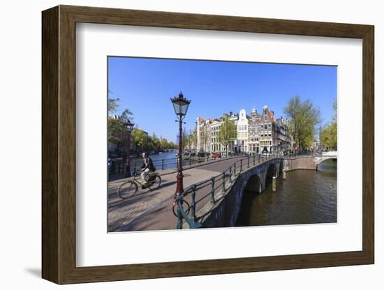 Keizersgracht Canal, Amsterdam, Netherlands, Europe-Amanda Hall-Framed Photographic Print