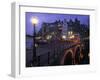 Keizersgracht Canal at Night, Amsterdam, Holland-Peter Adams-Framed Premium Photographic Print