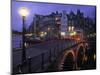 Keizersgracht Canal at Night, Amsterdam, Holland-Peter Adams-Mounted Photographic Print