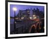 Keizersgracht Canal at Night, Amsterdam, Holland-Peter Adams-Framed Photographic Print