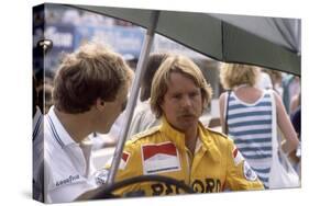 Keke Rosberg at the British Grand Prix, Brands Hatch, Kent, 1982-null-Stretched Canvas