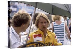 Keke Rosberg at the British Grand Prix, Brands Hatch, Kent, 1982-null-Stretched Canvas