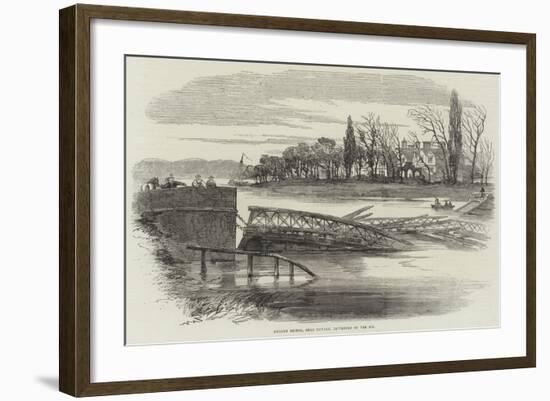 Kelham Bridge, Near Newark, Destroyed by the Ice-null-Framed Giclee Print