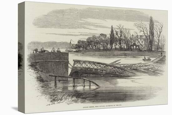 Kelham Bridge, Near Newark, Destroyed by the Ice-null-Stretched Canvas