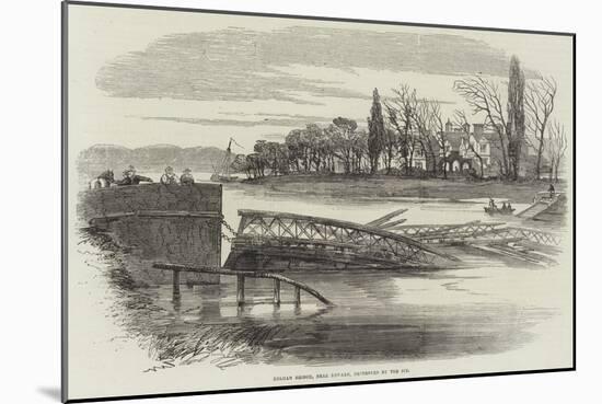 Kelham Bridge, Near Newark, Destroyed by the Ice-null-Mounted Giclee Print