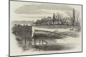 Kelham Bridge, Near Newark, Destroyed by the Ice-null-Mounted Giclee Print