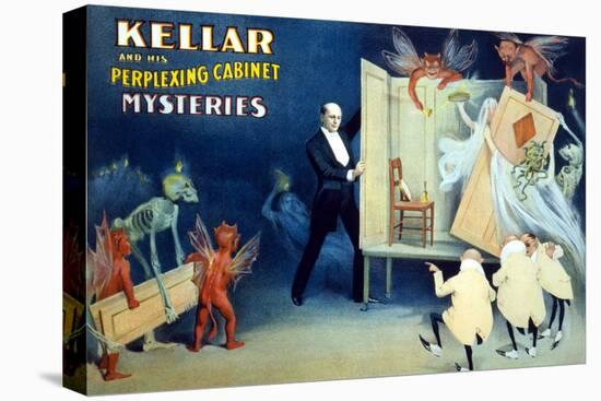Kellar and His Perplexing Cabinet Mysteries-null-Stretched Canvas