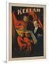 Kellar Devil and Demons with Magic Book Poster-Lantern Press-Framed Art Print