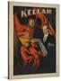 Kellar Devil and Demons with Magic Book Poster-Lantern Press-Stretched Canvas