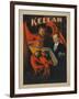 Kellar Devil and Demons with Magic Book Poster-Lantern Press-Framed Art Print